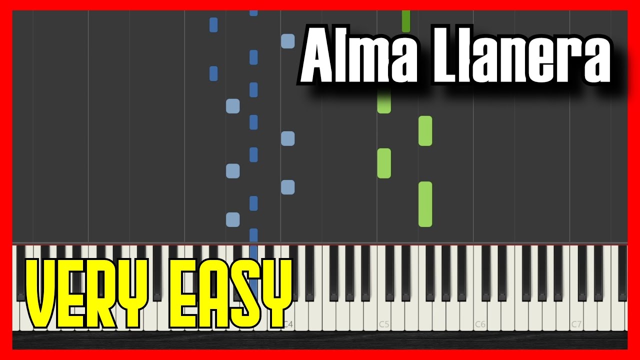 🎹 Как Играть на Пианино Alma Llanera ✔️ | 【2024】Легкое Медленное Пианино Урок (Synthesia)