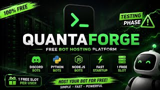 🚀 QuantaForge - FREE Discord Bot Hosting | Python & Node.js | Full Setup Guide (2026)