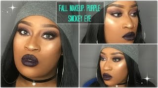 FALL MAKEUP TUTORIAL/DARK VAMPY LIP