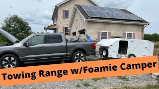 Ford F150 Lightning - Real World Towing Range w/ Foamie Camper