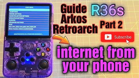 R36s new update guide part2 internet from your phone ,retroarch