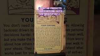 Zoltar Predicts Your Fortune Today! #zoltar #bigmovie #fortune #fortunetelling
