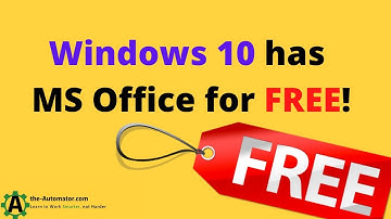 Free version of MS Office on every Windows 10 machine!