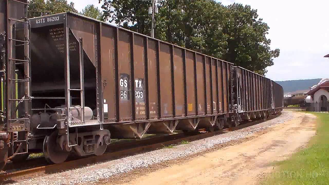 CSX 850 Lead CSX K62105 Loaded Gypsum at Bridgeport. (HD) 8/5/13 YouTube