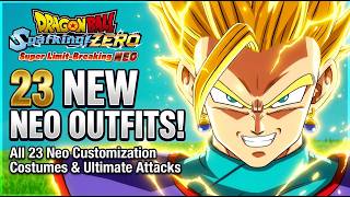 ALL NEW OUTFITS & ULTIMATE ATTACKS - DRAGONBALL SPARKING NEO DLC!