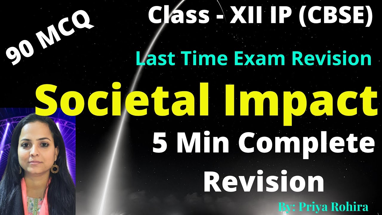 Societal Impact MCQ 70 MCQ JUST 5 MIN ONLY COMPLETE UNIT COVERED