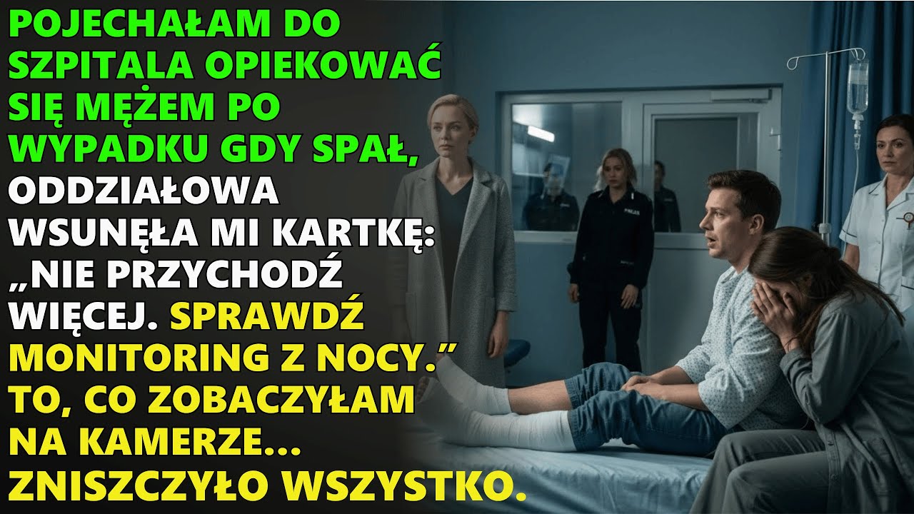Mąż „połamany” w szpitalu… aż pielęgniarka kazała mi sprawdzić nagranie
