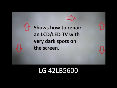 Video: Pete întunecate pe ecranul televizorului LCD: cauzele defecțiunilor și soluții