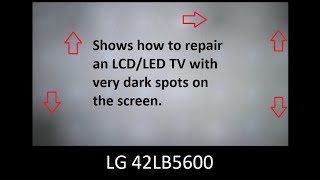 LCD/LED TV Repair Secrets  Dark Spots on the Screen