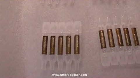 Semi automatic small soft tube tray flat surface labeling machine testing video