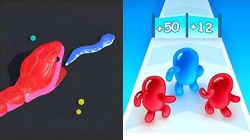 Join Blob Clash 3D VS Snake Clash MAX LEVEL UNLOCKED Android & iOS Gameplays