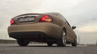 Jaguar X-Type 3.0 V6 loud Straight pipe exhaust sound + cutout Jaguar X Type V6 Straight Piped