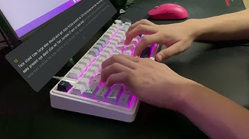 Epomaker x Aula F75🌙 LEOBOG Reaper Axis Switch - Fast Typing Sound Test