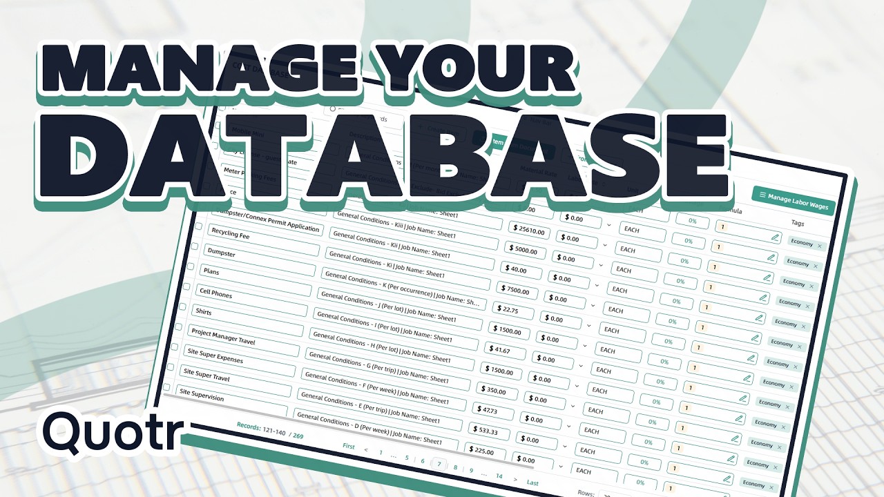 How to Manage Your Database and Onboard Legacy Bid Data video thumbnail