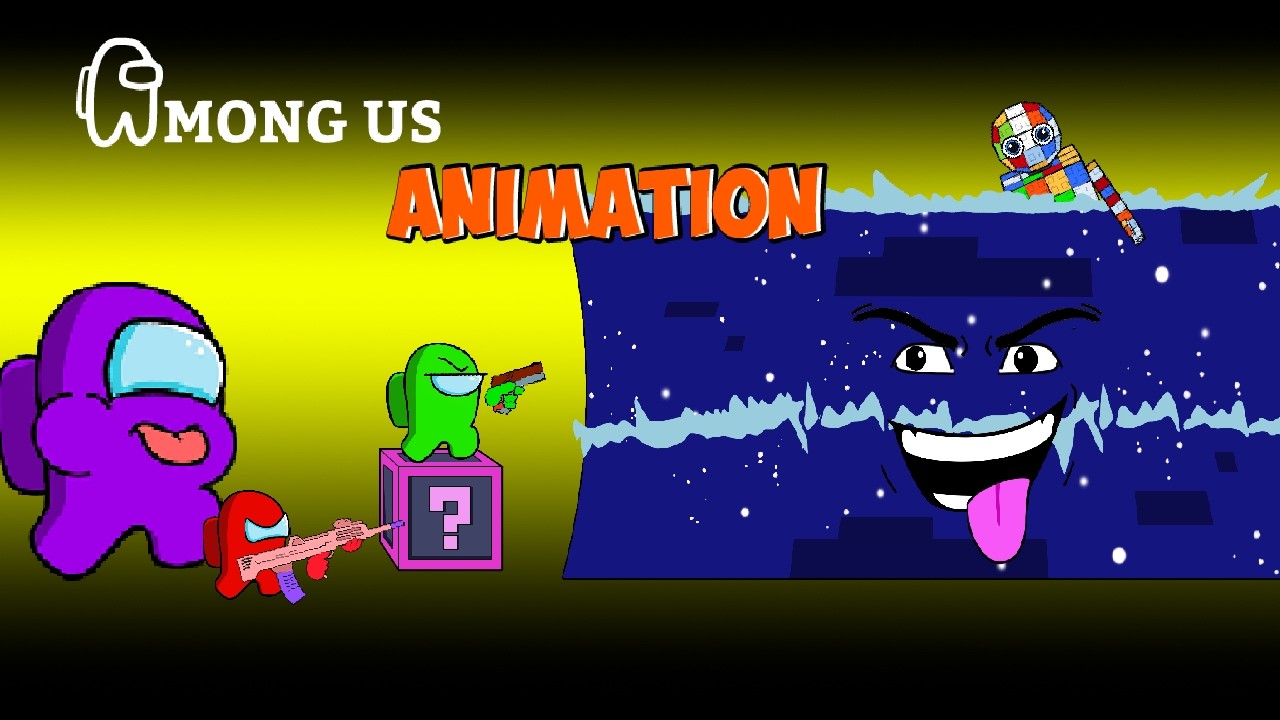 [어몽어스 Among Us] Kick a Lucky Block or Escape Tsunami Roblox Memes - AMONG US FUNNY ANIMATION