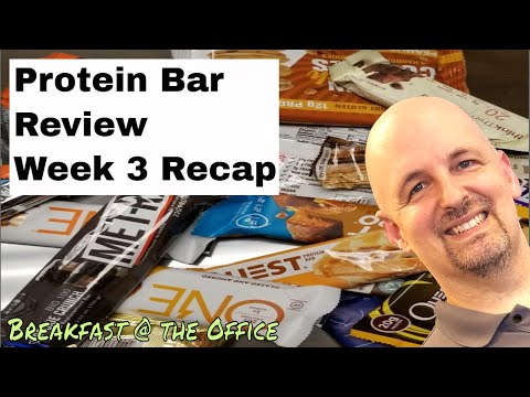 Protein bar comparison: week 3 recap