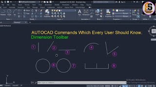 Autocad Commands which Every User Should know | Dimension toolbar. Net Worth