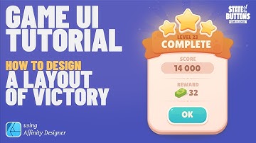 Game UI School. How to design a layout of victory.