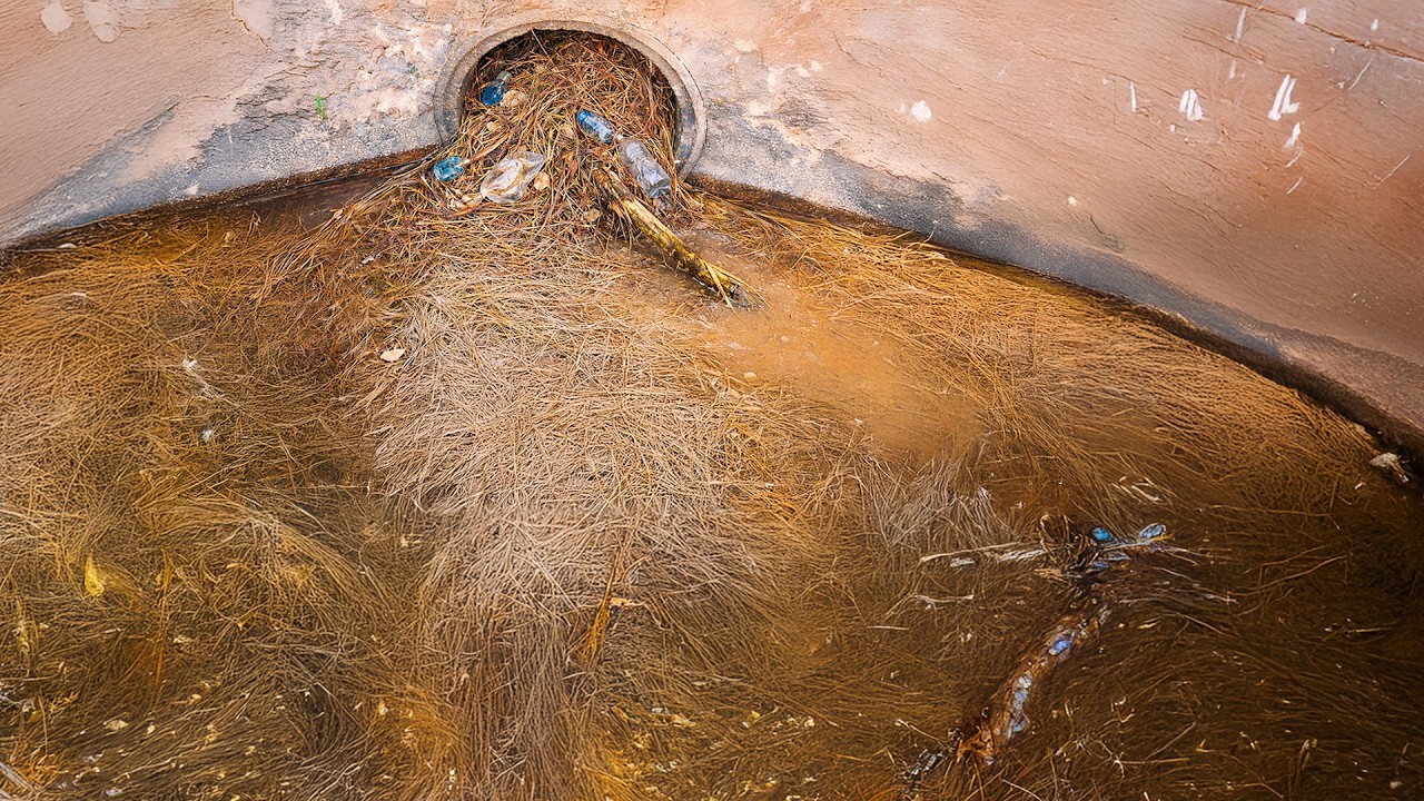 Massive Water Release After Culvert Unclogging