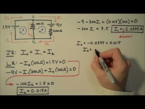 How to Solve a Kirchhoff's Rules Problem - Simple Example