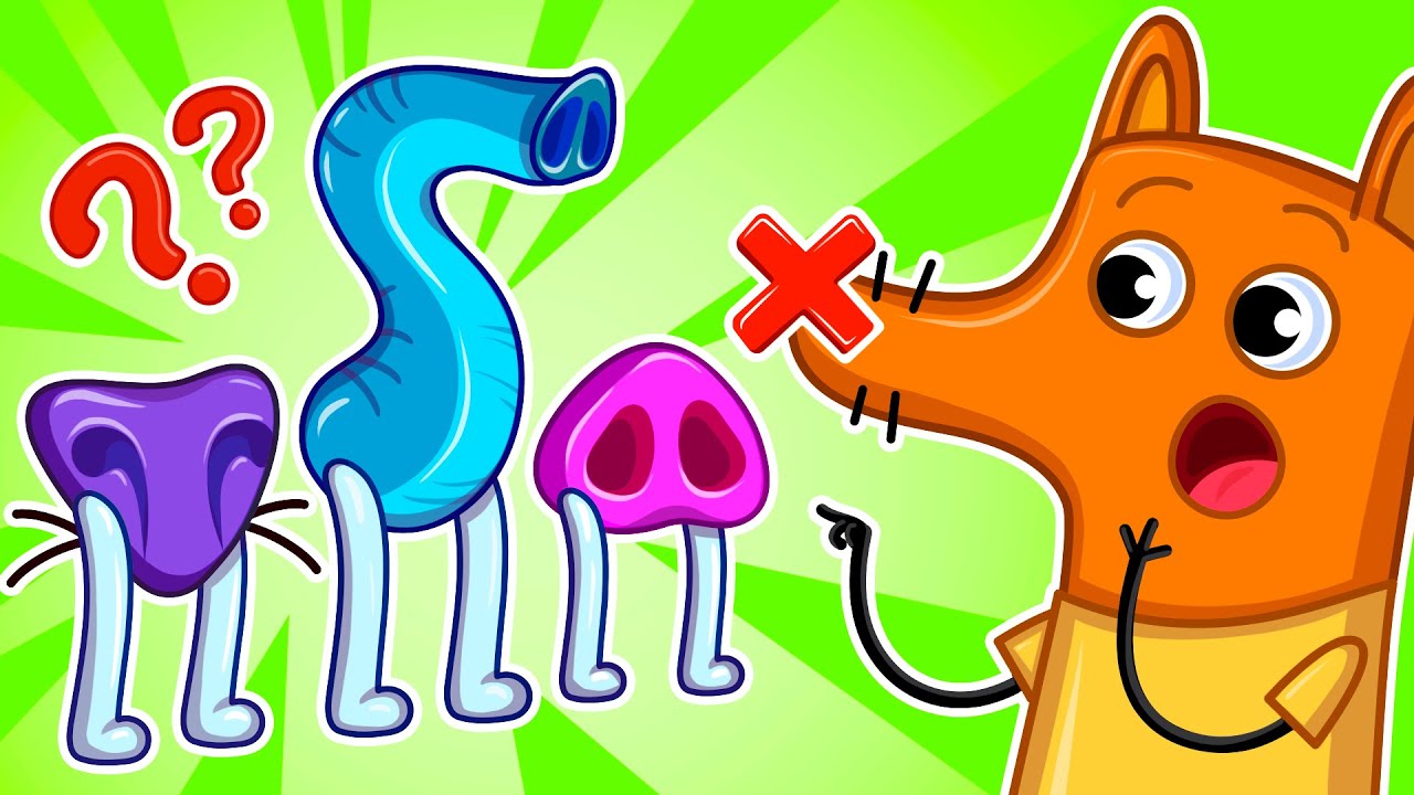 Где Мой Нос? | Развивающие Мультики для Малышей🦊😢| Крошка Мими🦄 - YouTube