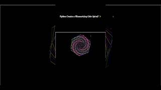 Python Creates a Mesmerizing Color Spiral! 🤯✨ | Coding Magic #Shorts #Python #PythonTurtle #Coding
