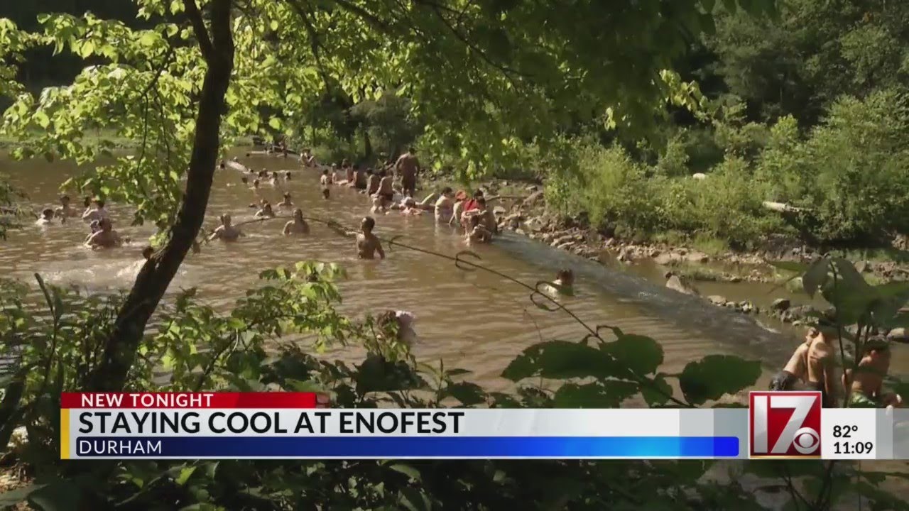 Thousands cool off at the Eno River for festival