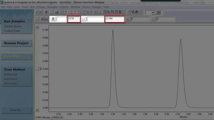 Setting Apex Track Peak Width and Threshold in Empower