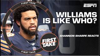 Thumbnail for Shannon Sharpe says Caleb Williams reminds him of Patrick Mahomes?! 🍿 | First Take