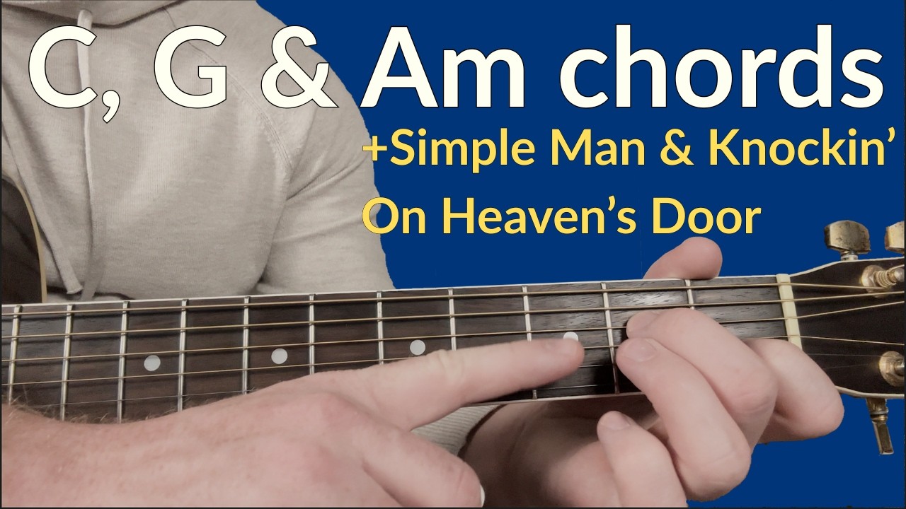 Learn C & Am Chords - Your Second Acoustic Guitar Lesson | Beginner 2
