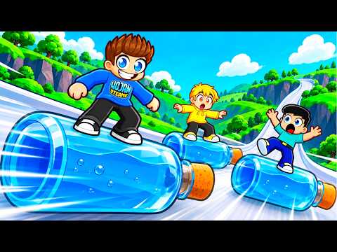 RIDING DEPOSIT BOTTLES in Roblox!