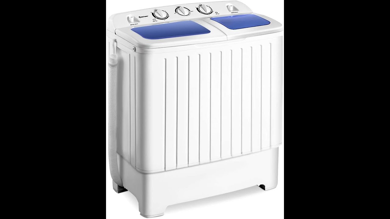WASHING MACHINE Giantex Portable Mini Compact Twin Tub Washing Machine