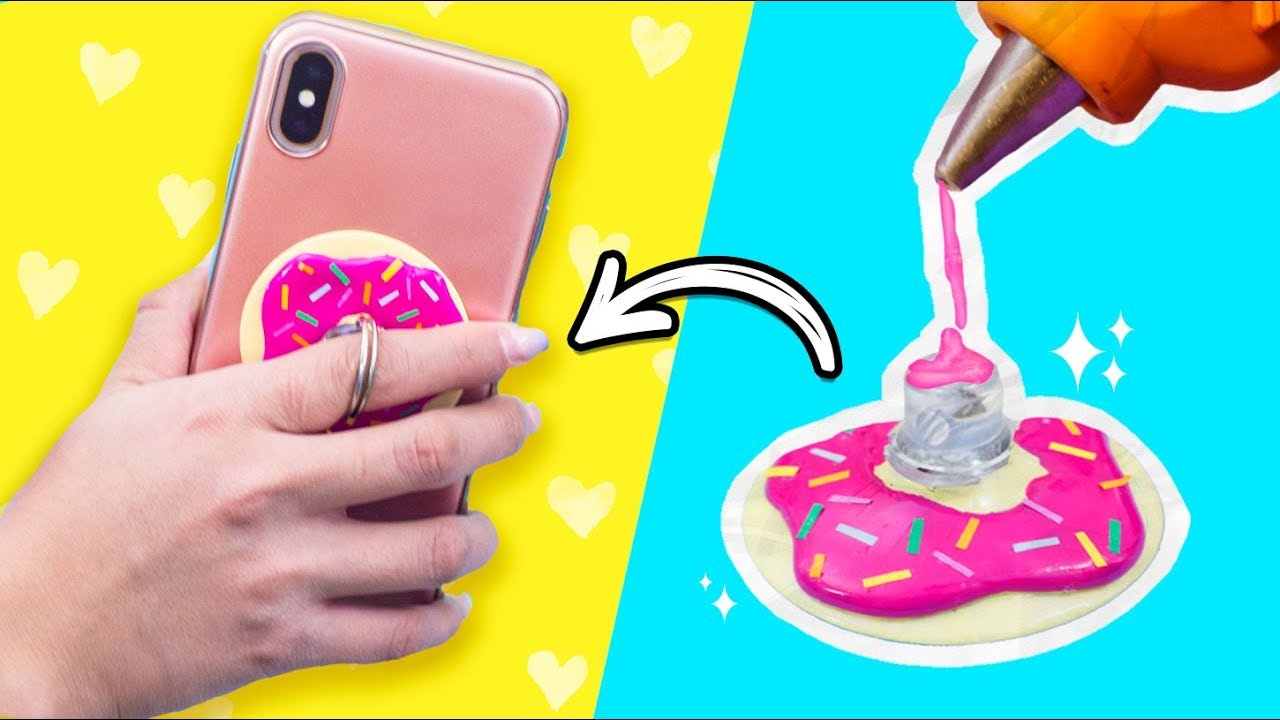 POPSOCKET in 5 MINUTES! Super EASY Phone Stand for Musical.ly ✎ Craftingeek  