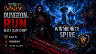 WoW Midnight Blood DK Tank | Windrunner Spire | Dungeon Run #4