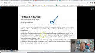 Week 2 - Annotation