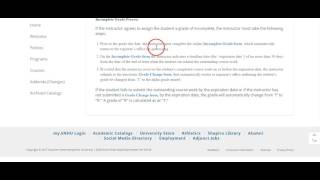 Adjunct Faculty Portal - Incomplete Grades