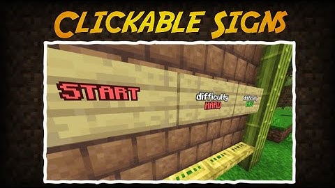 Minecraft Addon Showcase: Clickable Signs