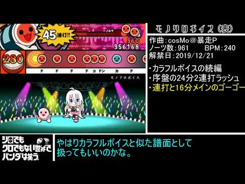Part25　「太鼓さん次郎 ゆっくり実況」　モノクロボイス(表譜面)