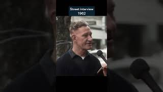 Amazing Street Interview From 1962 🤩 #Historical #Colorized #History