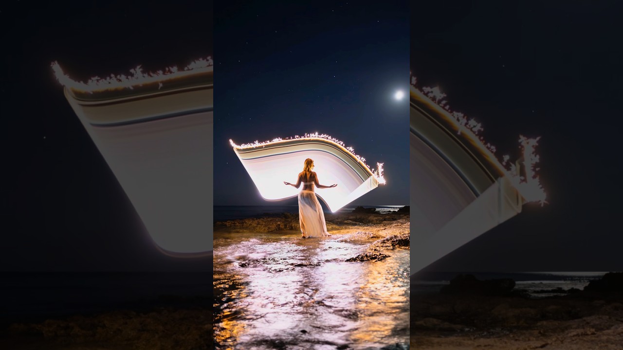 Luminous Waves: Antonella in White