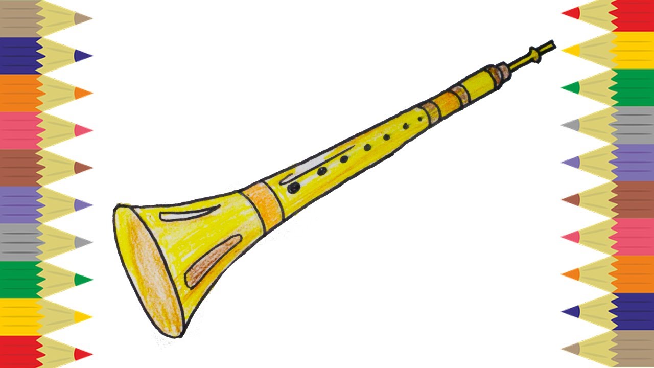 High Key Drawing of a Clarinet Music Instrument 3011.06 Photograph by M K  Miller - Pixels