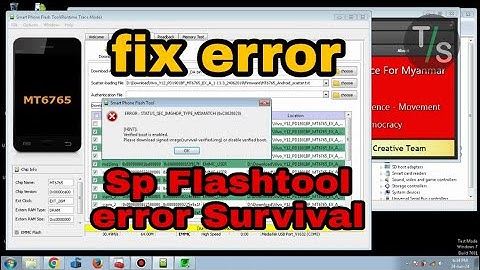 sp flashtool error status sec imghdr type mismatch 0xC0020029 survial