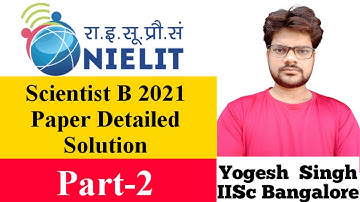 Nielit Scientist B 2021 Exam Detailed Solution Analysis Electronics Part-2 Nielit STQC