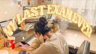 STUDY VLOG | Studying for my last exam ever 😪