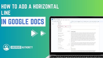 How to Add a horizontal line in Google Docs