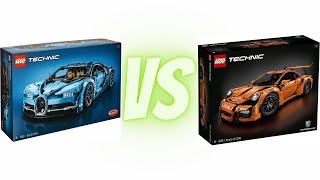 LEGO Technic Bugatti Chiron vs Porsche 911 GT3 RS Comparison (42083 vs 42056)