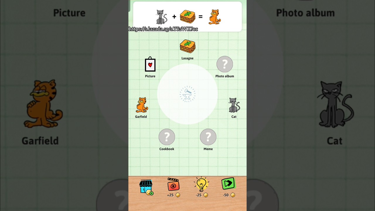 Alchemy Brain #1 Lasagne fusion with Cat became Garfield??? 🫨 🐈