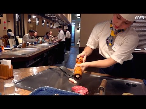 Okinawa Beef Teppanyaki Gourmet Food in Japan