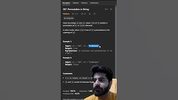 Permutation in String.