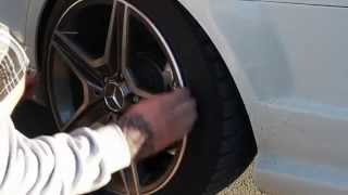 Removing Plasti Dip from wheel rim C63 AMG W204 P30 Benz